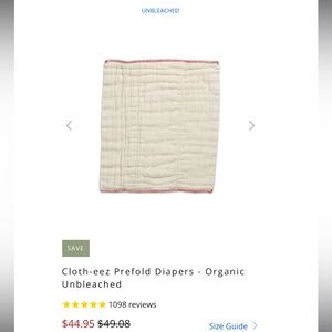 CLOTH-EEZ PREFOLD CLOTH DIAPERS!!!